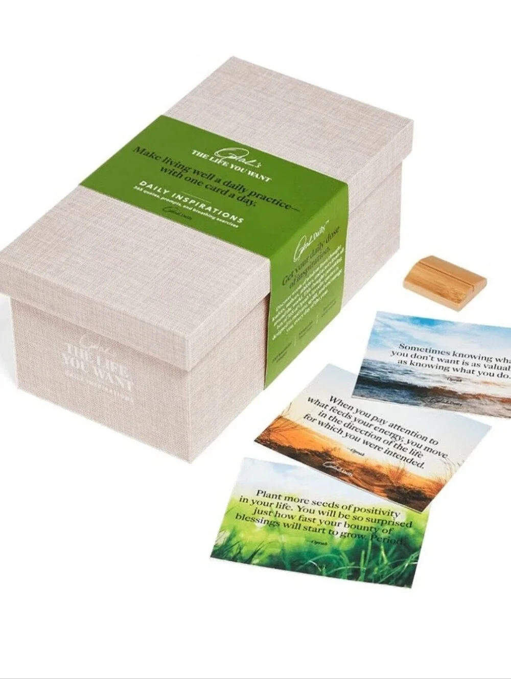 The Life You Want™ Daily Inspiration Cards – Beige and Planner. *NEW